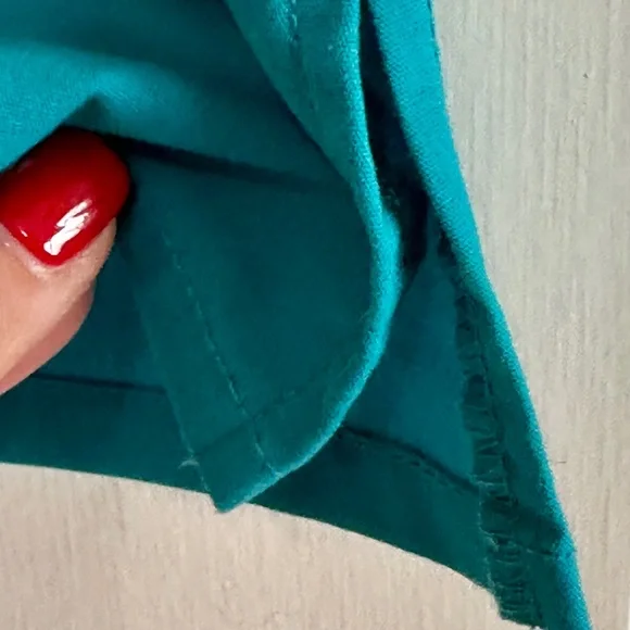 Code Happy Teal Scrubs Top XS - Picture 6 of 8